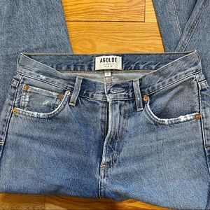 AGOLDE HIGH WAIST CIGARETTE JEANS - size 23W